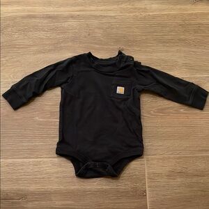 Carhartt Black Baby Onesie with Pocket